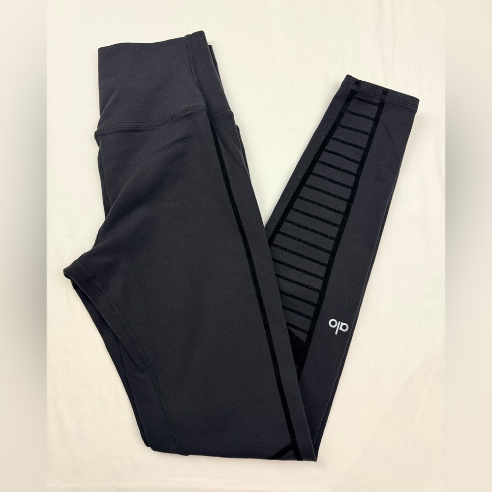 ALO YOGA Flocked High-Waist‎ Moto Leggings size small
